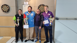 Otter Open 2023 - Hommes Top 4 (de gauche à droite) : Andy Bless, Stefan Bellmont, Marcel Leupi et Felix Schiertz
